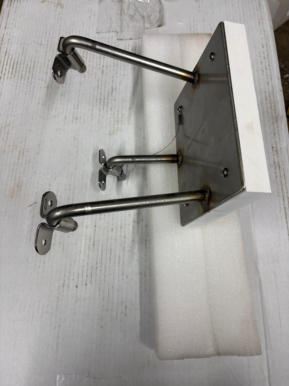 Outboard Motor Mount, Stainless Steel, 3-prong